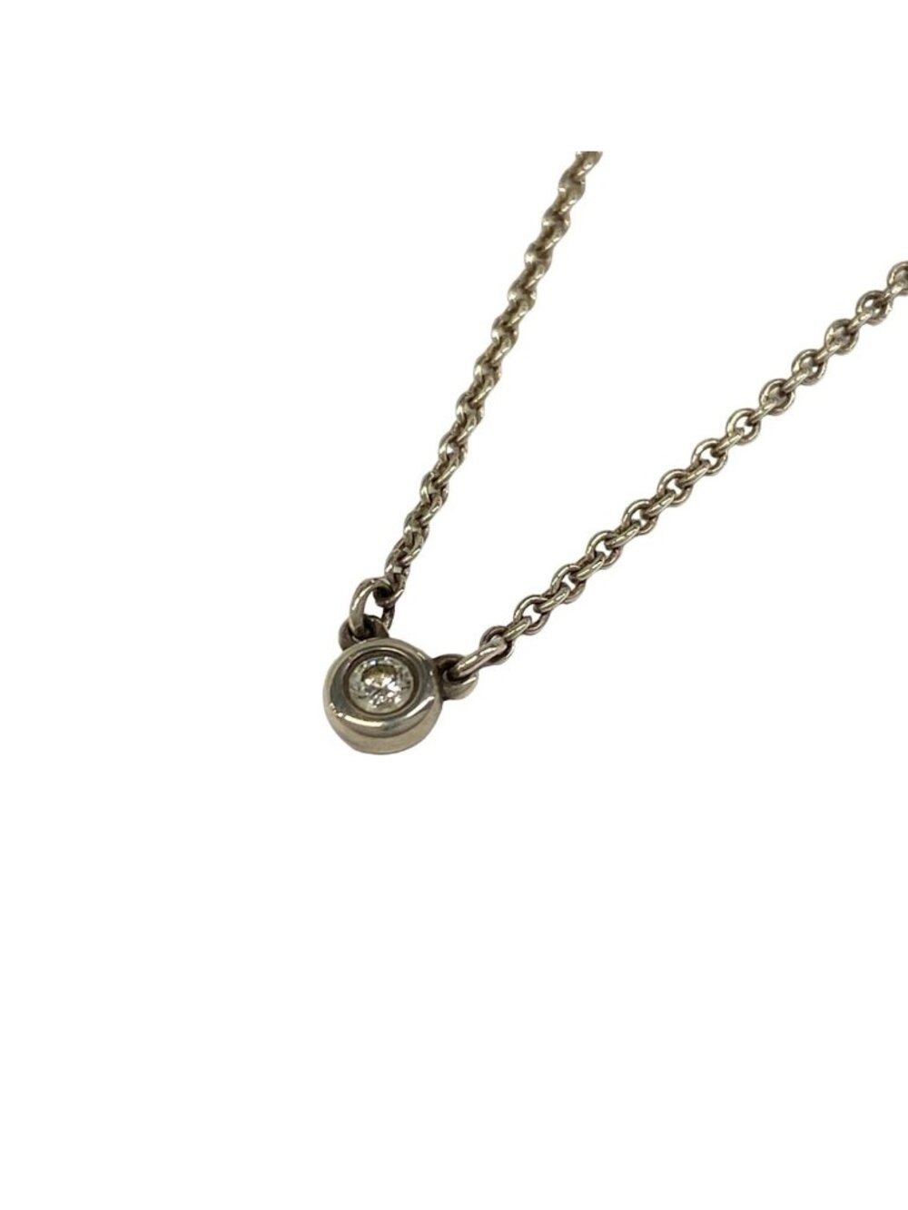 Tiffany & Co Necklace by the Yard Silver Diamond